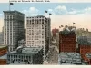Postcard - Looking up Griswold St., Detroit, Mich.