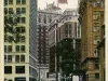 Postcard - Canyon of Grand Circus Park, Detroit.