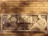 Print, Photographic - Detail of Stone Work, Adams Jr. High