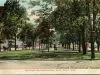 Postcard - Washington Boulevard and Park Street, Detroit, Mich.