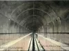 Postcard - West Bound Tube Detroit River Tunnel Sabaqueous, Section. Through which Michigan Central Trains Run; Detroit, Mich.