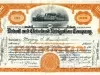 Certificate, Stock - Detroit and Cleveland Navigation Company