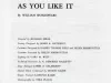 Program, Theater
