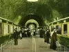 Postcard - Interior of Aquarium at Belle Isle.