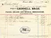 Invoice - Grinnell Bros.
