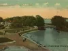 Postcard - Lagoon and Mound, Belle Isle, Detroit, Mich.