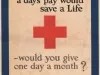 Poster - If you knew a day's pay would save a Life  - would you give one day a month