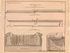 Lithograph - St. Mary's Falls Canal,
The Old Locks (1853-1855)