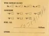 Postcard - Acknowledgment of Return of Ration Evidences