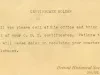 Postcard - Office of Price Administration
Certificate Holder
