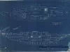 Blueprint - Interior Plan & Elevation Profile of a 46' x 11' x 6' Auxiliary Cutter