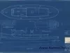 Blueprint - 40 Foot Steel Work Launch, 
Profile and Deck for U. S. Lake Survey Office,
Detroit, Michigan