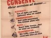 Poster - Serve our fighting men abroad; Conserve these services at home.