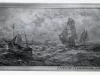 Print, Photographic - Photo of Robert Hopkin Painting 'Sailing Vessels of Sande Point'