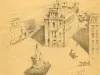 Sketch - Cadillac Square 1890