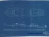 Blueprint - Drawing #1, 55' Cruiser for ----- Designed by Gar Wood, Algonac, Mich