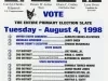 Flyer - The Official 15th Congressional District Democratic Party Organization Slate