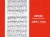 Report, Annual - The Merrill-Palmer Institute of Human Development and Family Life Report For the Year Ending June 1, 1960.