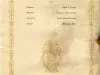 Menu - Honoring Marshal Ferdinand Foch