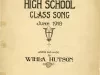 Music, Sheet - Detroit Central High School Class Song, June 1918
