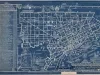 Map - Pictorial Skeleton Map of Catholic Detroit,
Showing Name, Address and Location of Each Church