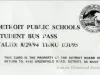 Pass - Detroit Public Schools Student Bus Pass