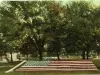 Postcard - Floral Flag, Water Works Park, Detroit, Mich.