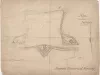 Drawing, Architectural - No. XII, Fort Wayne,
Plan and Sections of Exterior Batteries