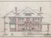Drawing, Architectural - Front Elevation of Residence to Be Erected on Center Ave., 
Bay City, Mich., by Mr. George Kolb