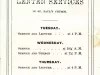 Schedule - Lenten Services in St. Paul's [Episcopal] Church, Detroit