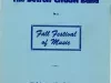 Program, Concert
