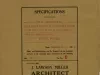 Specification - Specifications for Mr. George Kolb, Sr., for a Hollow Tile and Brick Residence Located on the North Side of Center Avenue Between Chase and Tromble Streets, Bay City, Michigan.