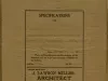 Specification - Specifications for Mr. William J. Burns for a Three Story Thirty Apartment Building Located on the South Side of Charlotte Avenue Between Cass and Second Avenues, Lot 14, Detroit, Michigan.