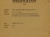 Specification - Specification for - Building: Brick Veneer and Frame Two Story Residence, Owner: Mr. R. A. Peters, Location: East Side of Abington Road Between Schoolcraft and Kendall Ave., Lot No. 468, Detroit, Michigan.