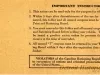 Book, Ration - Mileage Ration Identification Folder