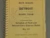 Directory - Railway Express Agency Rate Scales Applying From Detroit and All Other Points in Block 742-M In Connection with Schedule of First and Second-Class Express Rates No. 13 Also Superintendents, Claim Agents and District Accounting Bureaus, 7th Edi