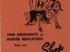 Booklet - 1940 Highlights on Higher Education from our Collefe Shop