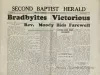 Newspaper - Second Baptist Herald, Vol. 12, No. 20, June 30, 1929
