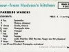 Recipe - New--From Hudson's Kitchen