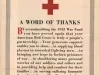 Poster - A Word of Thanks