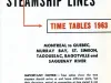 Timetable - Canada Steamship Lines,
Time Tables 1963