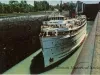 Postcard - S.S. SOUTH AMERICAN Locking Through