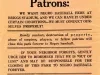 Flyer - Attention!  Baseball Fans and Patrons