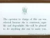 Sign, Informational