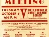 Poster - Air Raid Defense Meeting