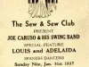Card, Advertising - The Sew & Sew Club