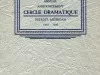 Program - Thirtieth Annual Announcement, Cercle Dramatique
Detroit, Michigan, 1941-1942