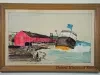 Painting - The Launching of the T. H. Wickwire Jr., June 28, 1910, at  St. Clair, Mich.