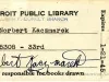 Card, Library - Detroit Public Library