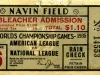Ticket, Admission - Navin Field
Bleacher Admission